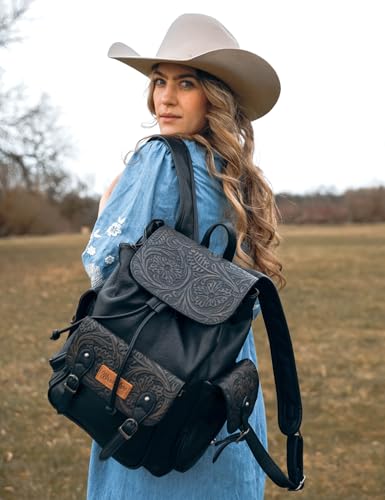  Montana West Wrangler Floral Tooled Backpack for Women Men
| Montana West Wrangler Travel Backpack for Women Men
| Mont